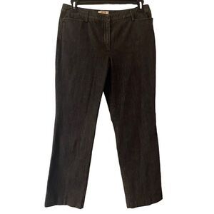 Talbots Black Pinstripe Straight Leg Jeans‎